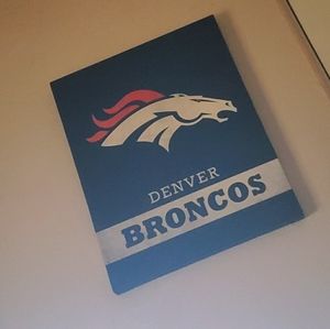 24x20 Denver Broncos Canvas Print